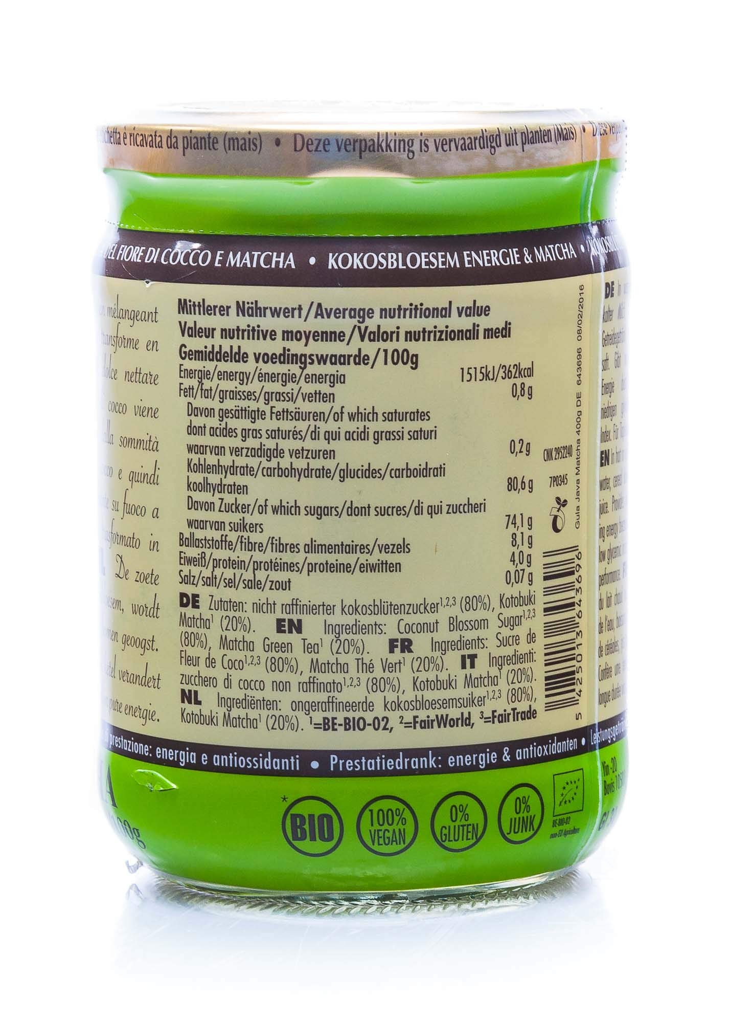 Aman Prana Bio Gula Java Matcha, 400 g