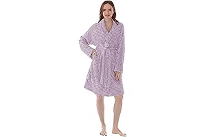 PAVILIA Short Robe for Women, Perfect Lavender Robes for Women's Summer