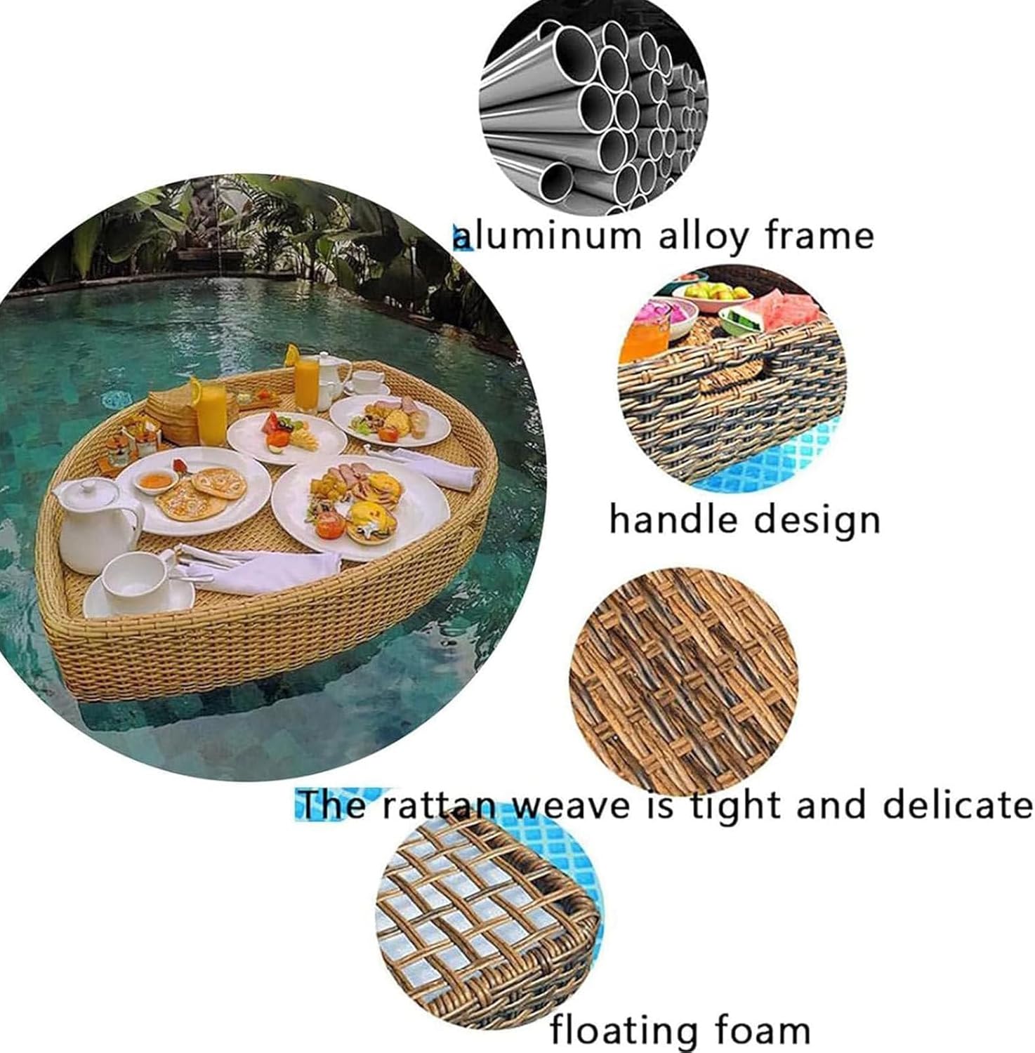 輪島塗 黒塗 沈金柘榴文 楕円形盆 卓上膳 5客 共箱 盆・膳 ｜ 輪島塗