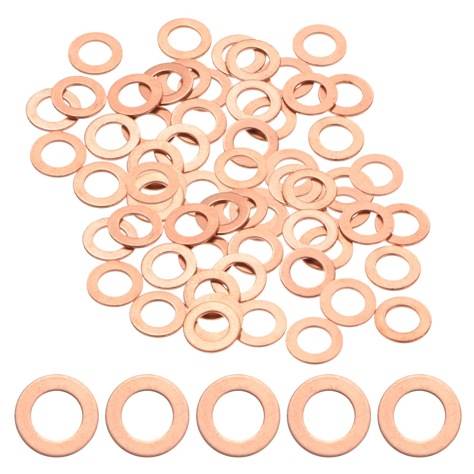 M METERXITY 60-Pack Copper Washers Metric M8x14x1mm