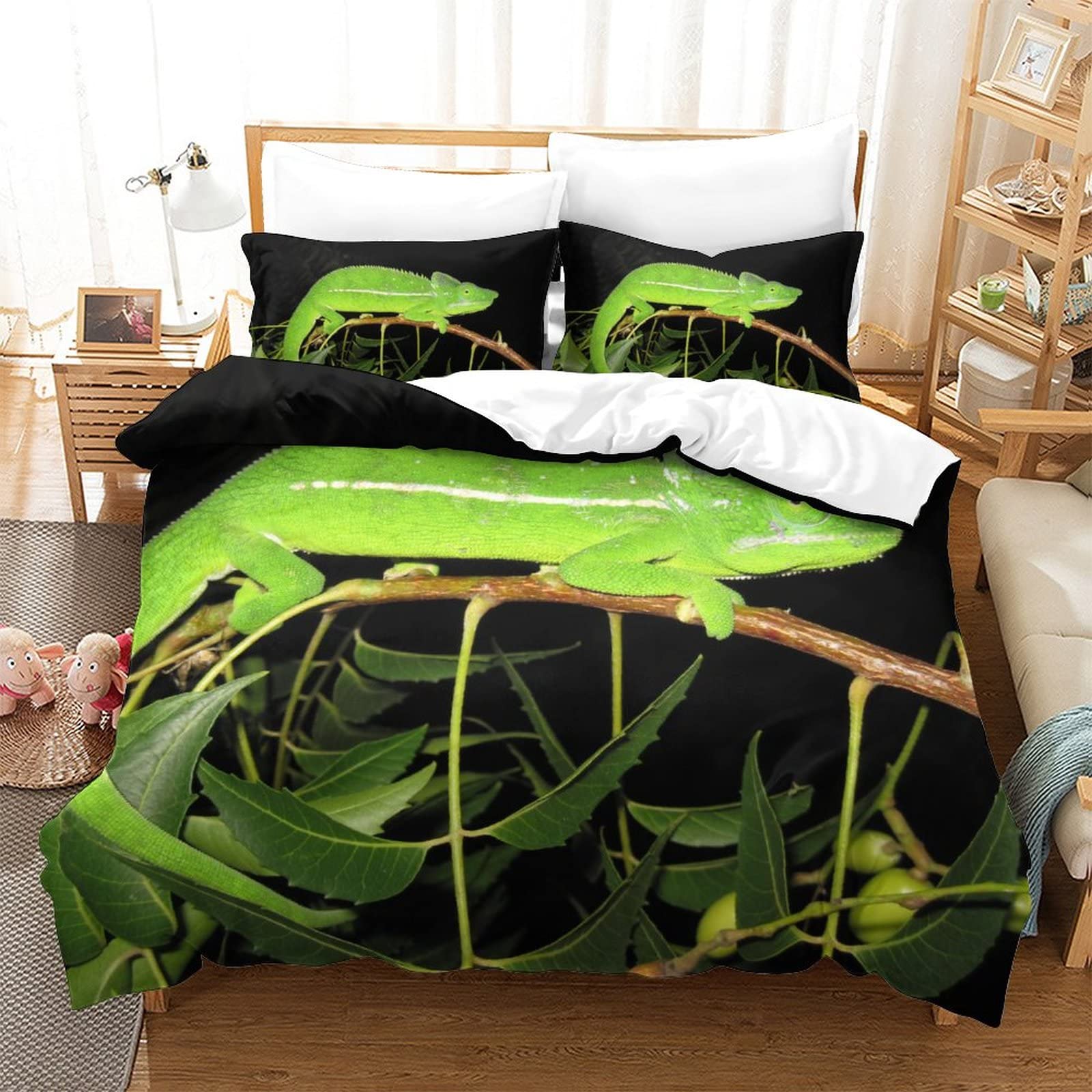 Housse de couette 3D caméléon respirante pour transformer le style d'une chambre ado