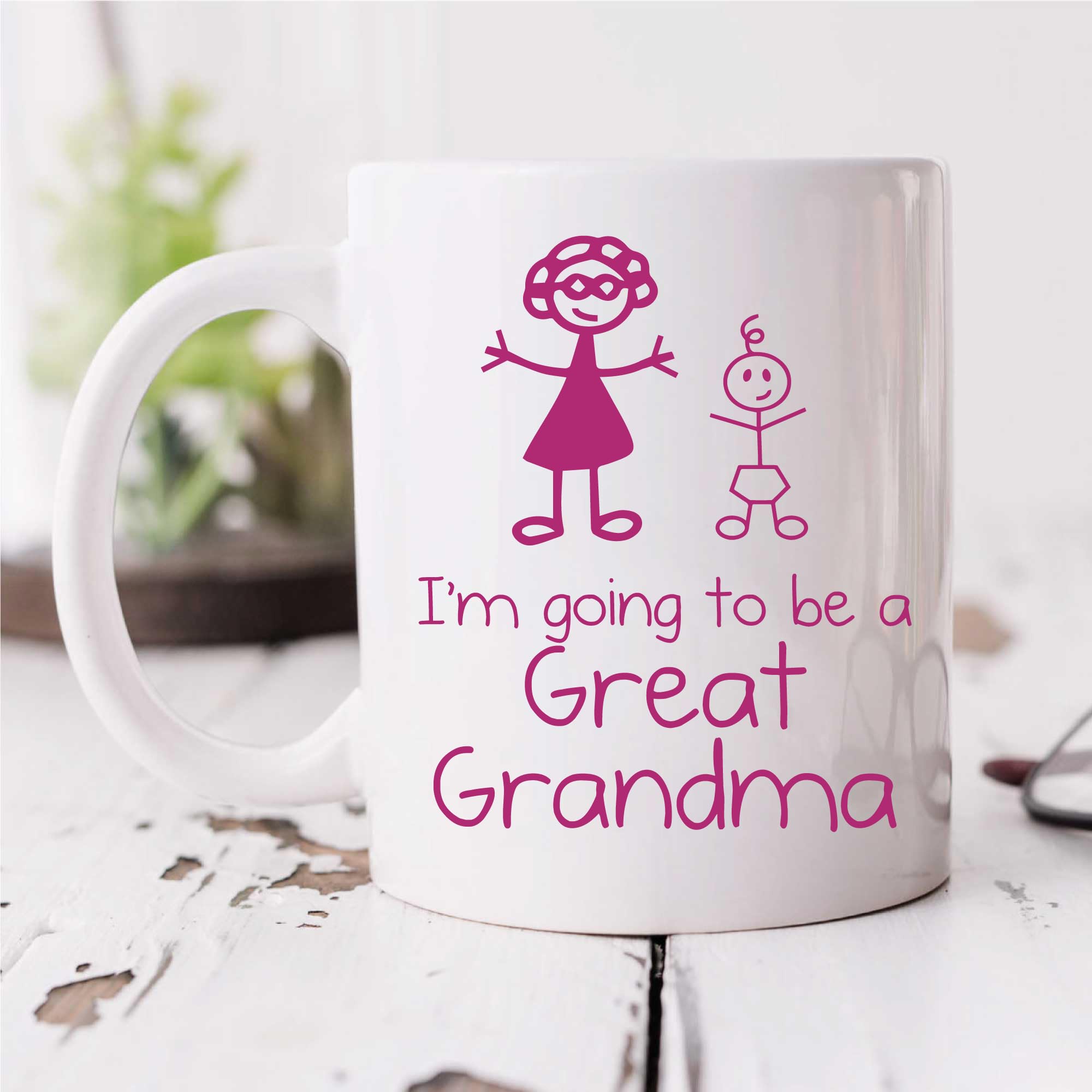 60 Second Makeover Limited I'm Going to be A Great Grandma Mug Family New Baby Announcement Gift Cup Ceramic