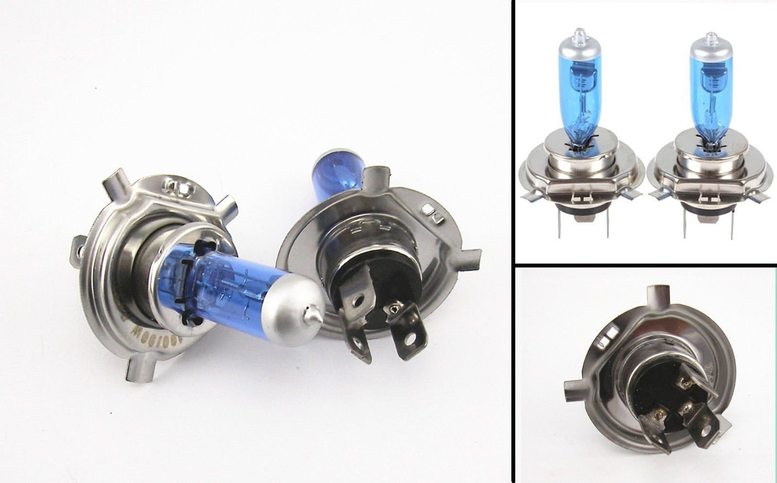 Xenon HID Hyper H4 Headlight Blue/White Bulbs Lights for Suzuki GSXR 1000 2001-2002 01-02