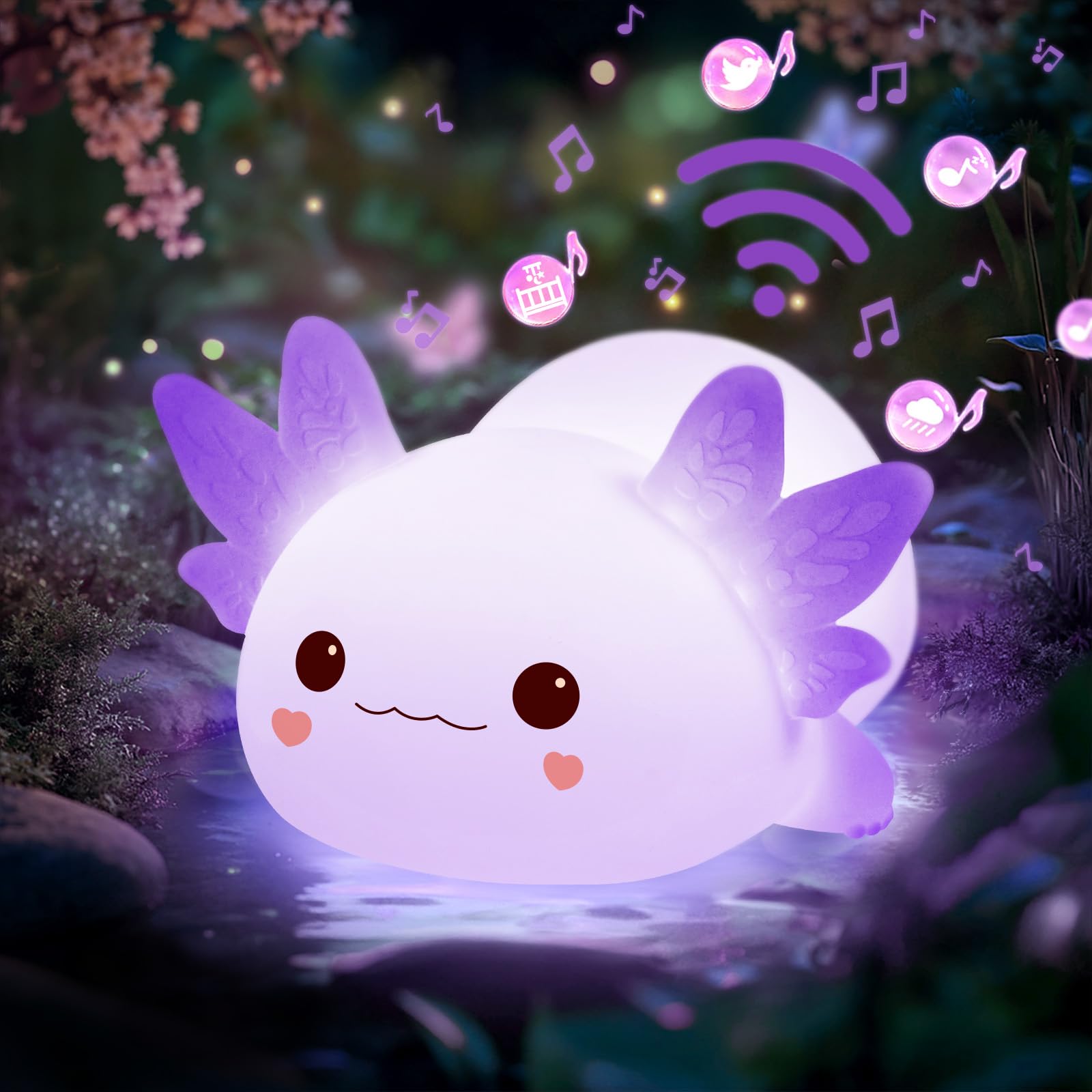 Amazon.com: Mewaii Huggwaii Squishy Axolotl Night Light for Kids