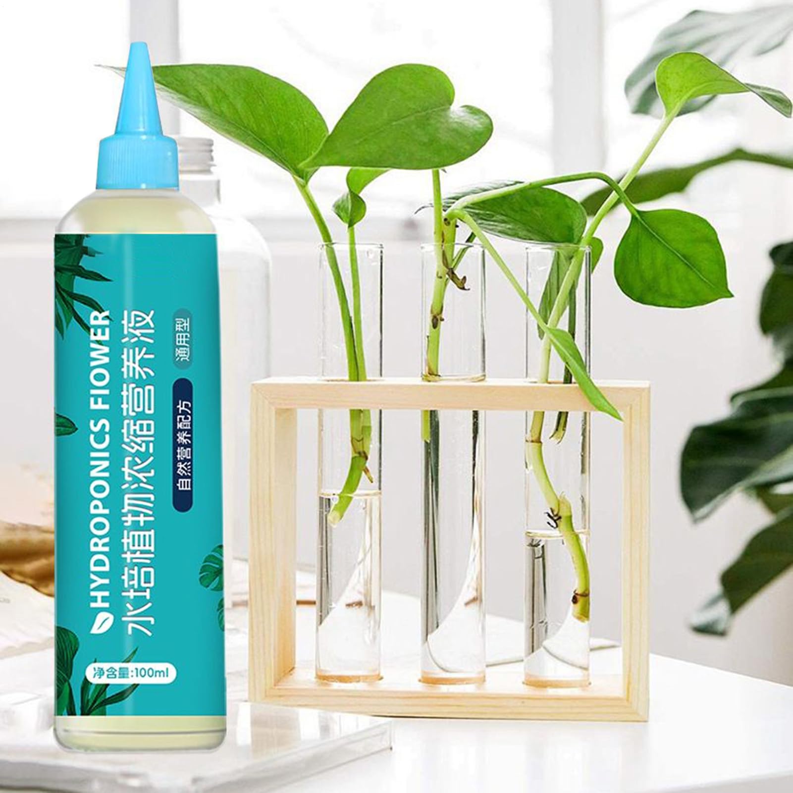 Fertilizzante Idroponico - Nutriente Liquido per Piante - 110ml per Fiori Piante da Appartamento Coltivazione Orto Propagazione e Giardinaggio