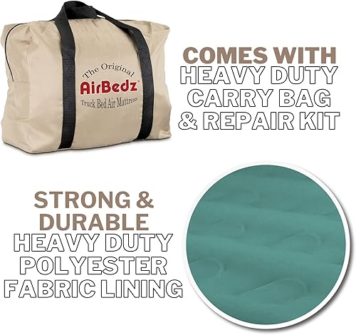 Miniatura 3 de Pittman - Colchón de cama de camión de 6.5 pies  6 pies - Serie Pro3 - El colchón de aire original Airbedz para cama de camión de 6.5 - Colchón de