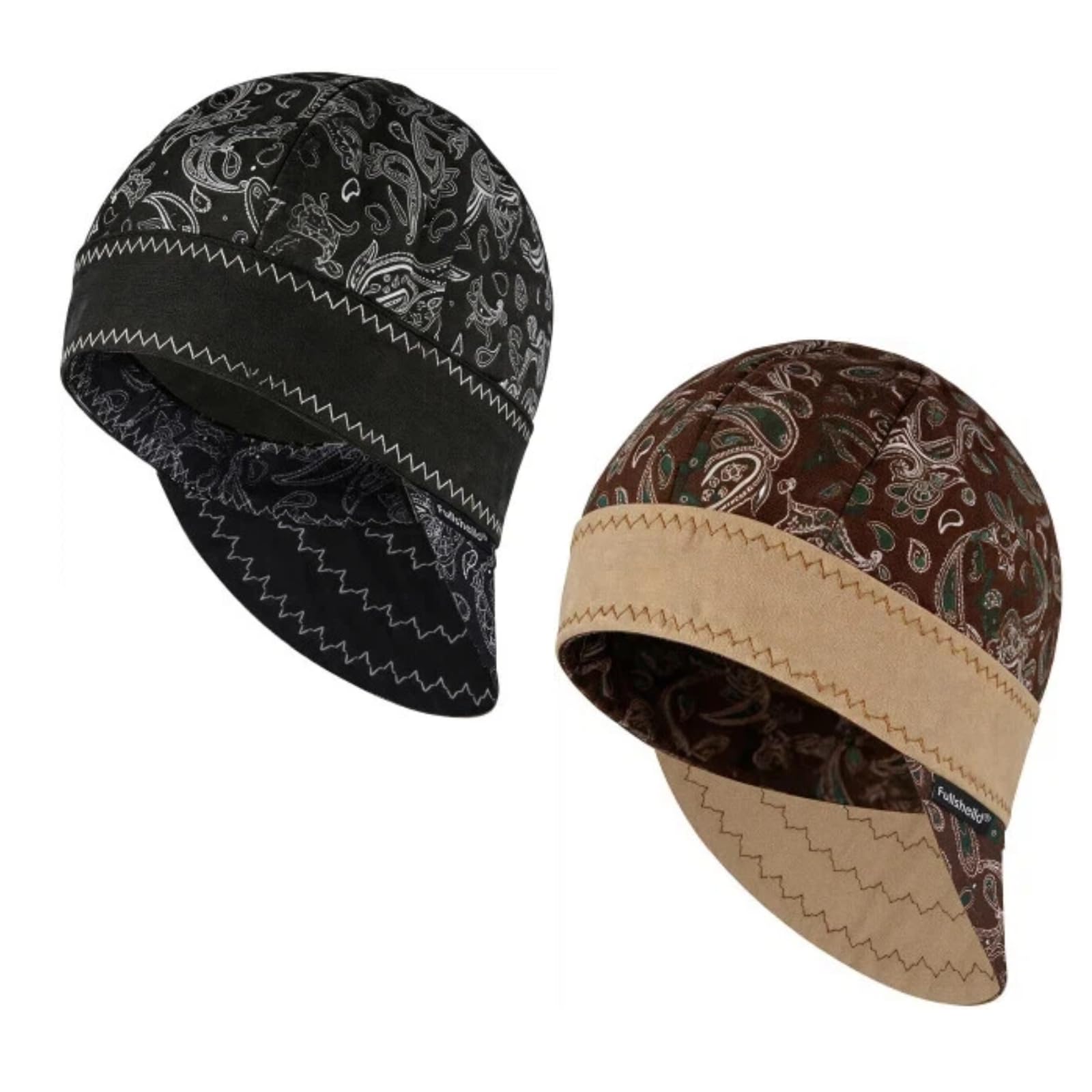Fullsheild Reversible Welding Cap Protective FR Welder Hat for Men, 7 7/8