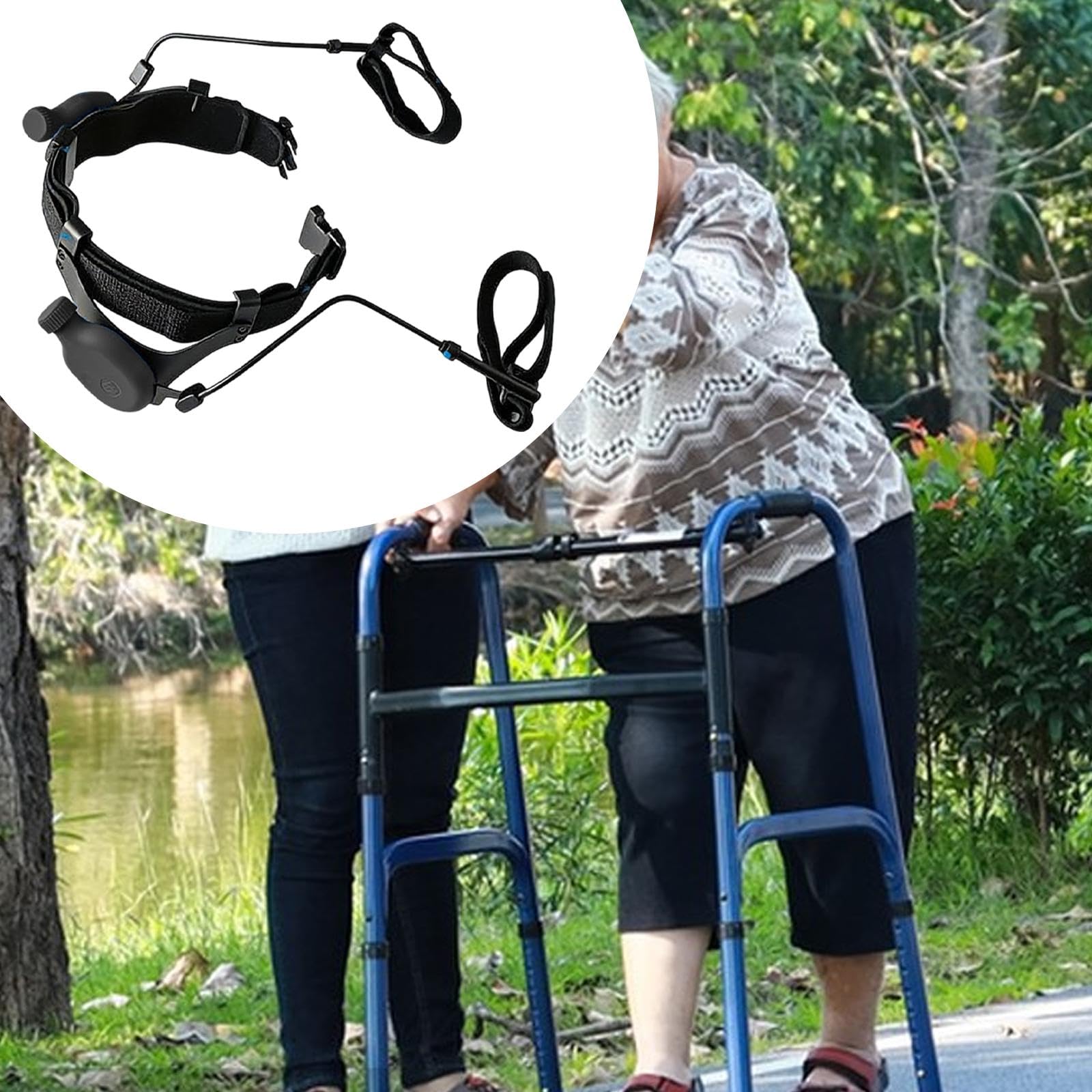 Exoesqueleto para Piernas, Ayuda para Caminar, Asistencia para Subir Escaleras Y Montañismo, Equipo de Asistencia para Inferiores para Pe, Negro, M