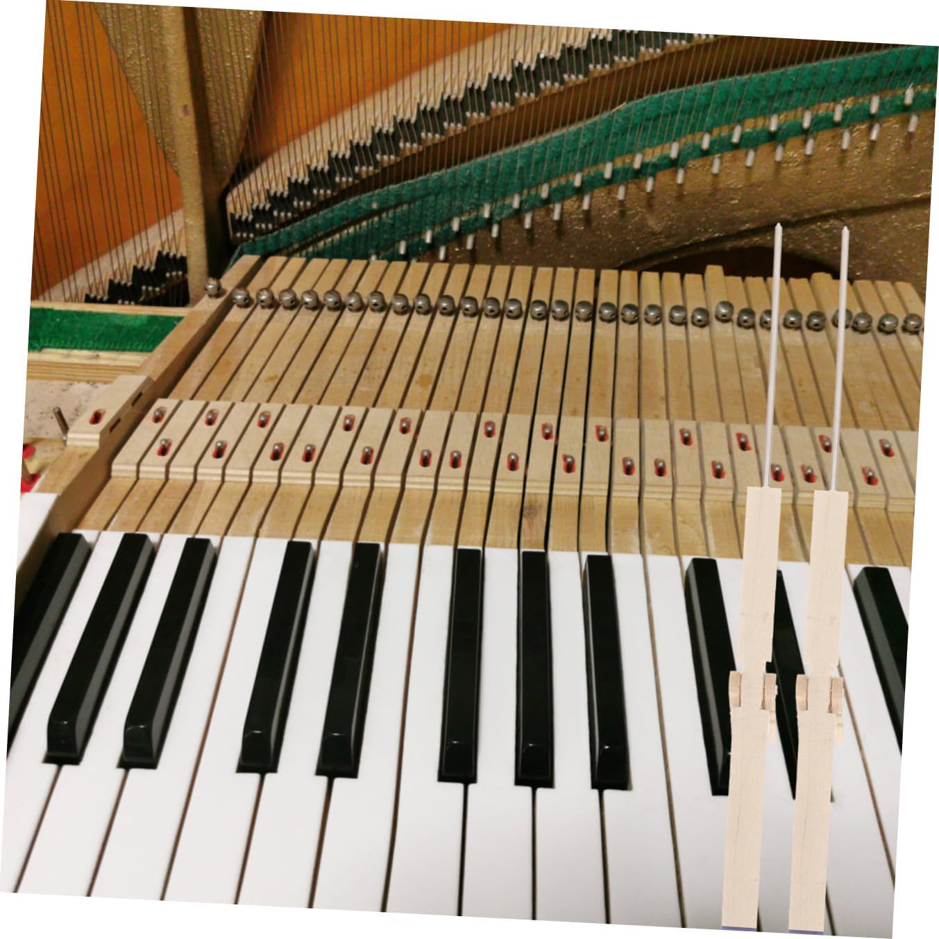 4pcs Practical Piano Tuning Mute Stick Tool for Mediant and Temperament Design for Tuning for Pianists and Music Lovers Restores Piano Tone