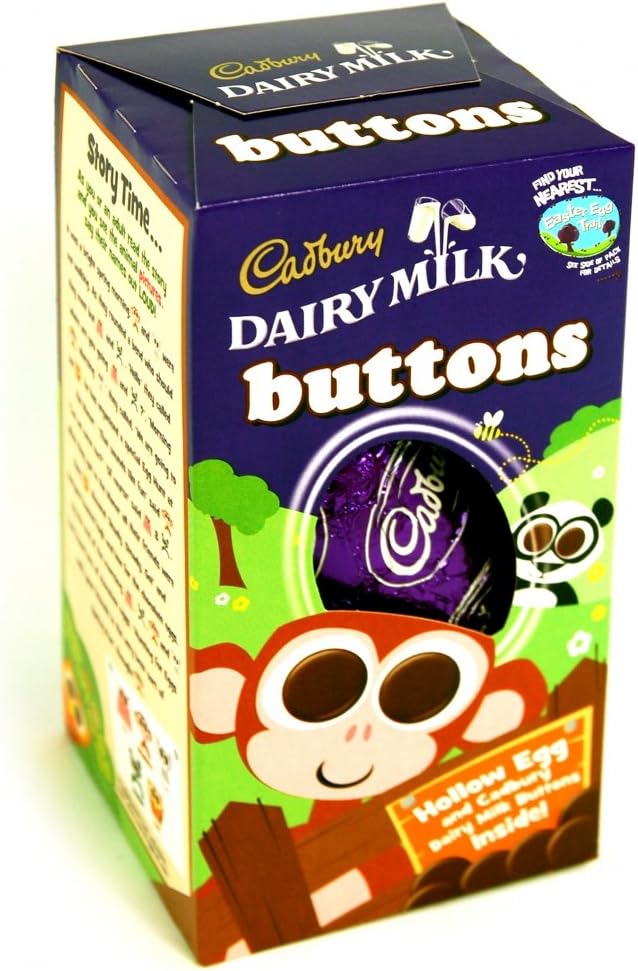 Cadbury Dairy Milk Buttons Easter Egg Small 101g Amazon.co.uk Grocery