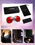 Joopin Lunettes de soleil surdimensionnées pour femmes polarisé UV Protection Femmes Lunettes de soleil Trendy Big Wide Shades pour conduire des vacances