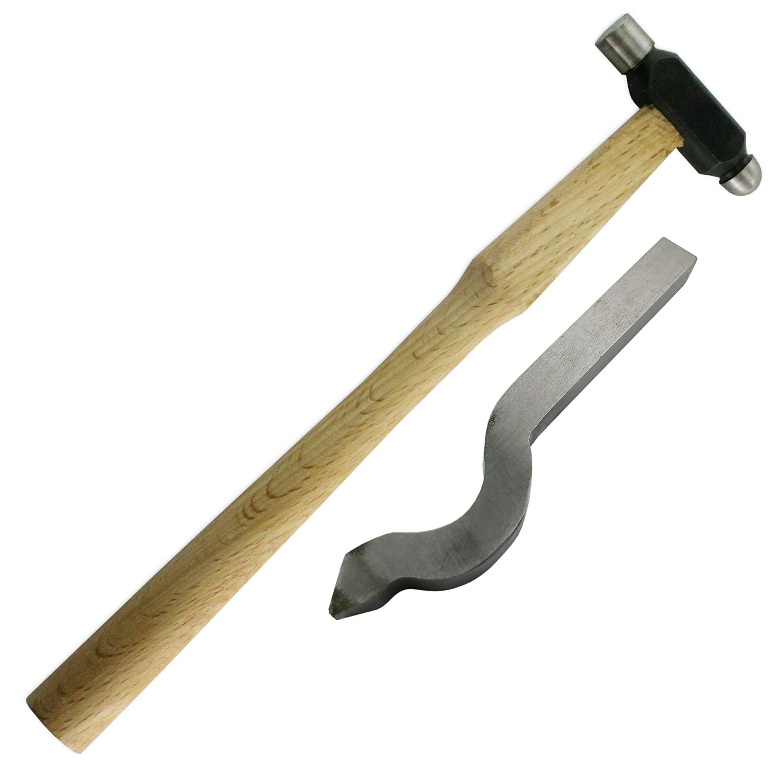 Jewellers Tools Swan Neck Stamp Punch .750" & 1oz Ball Pein Hammer