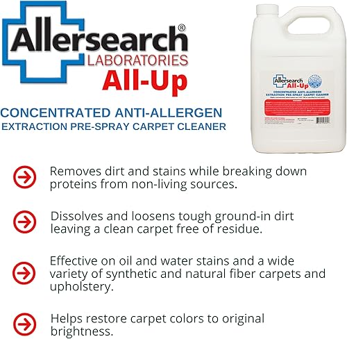 Miniatura 4 de Allersearch All-Up - Spray concentrado antialérgico para alfombras, 1 galón (128 onzas)