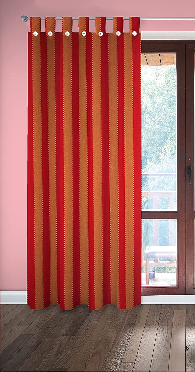 nissi Cotton Door Curtain || Pack of 1 || (RED Orange)-image-35