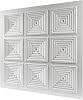 Vent Systems 24 x 24 Inch White Square Ceiling Diffuser Plate Highly Durable Plastic 9-Piece Louvered Vent Cover with Grid - Air Deflector for Supply and Exhaust - For Drop Ceiling in Office, Home