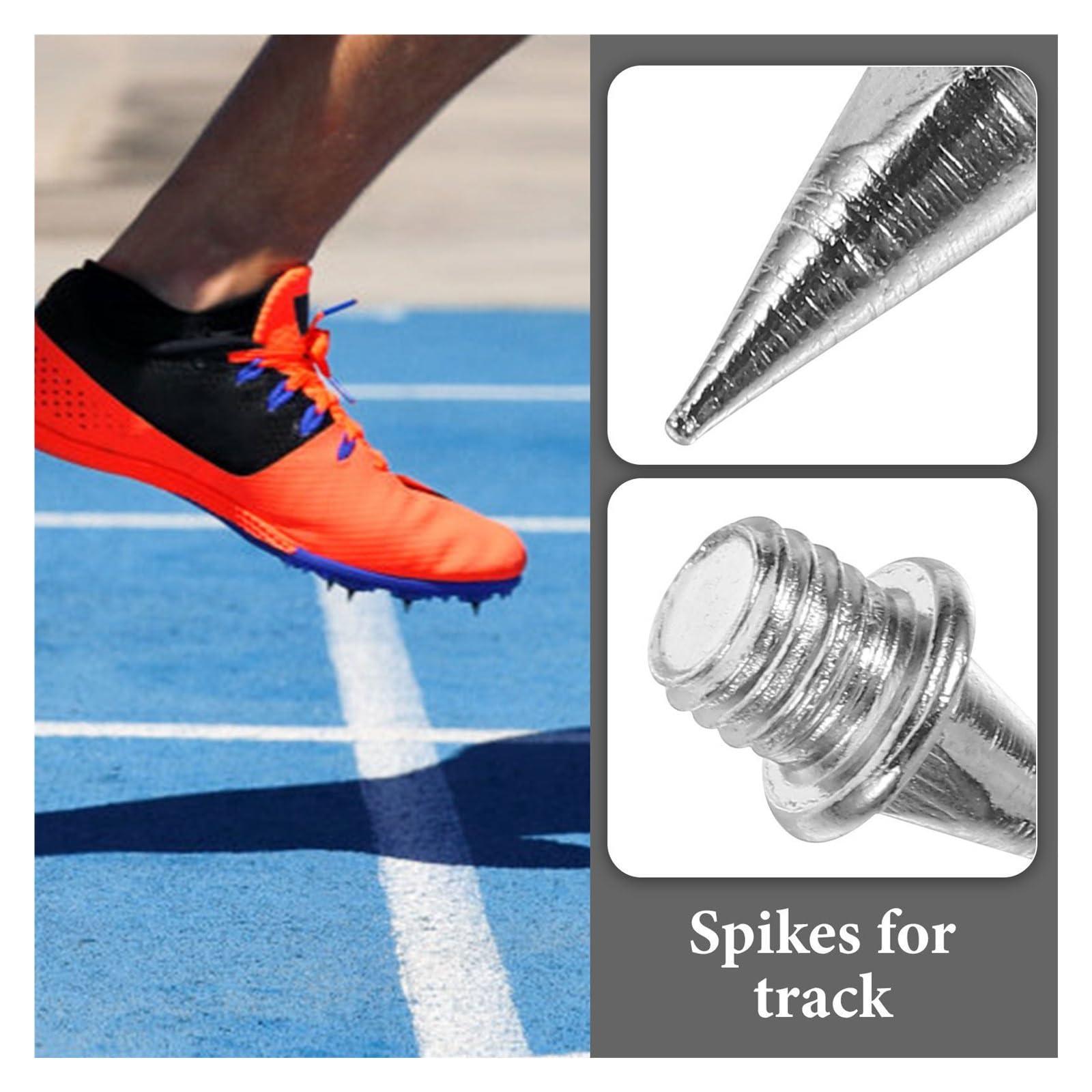 Golfschuhe Stollen 110 Stück Schuhspikes in Kegelform | Rutschfeste Ersatzspikes for Lauf-Golf-Baseball-Leichtathletikschuhe