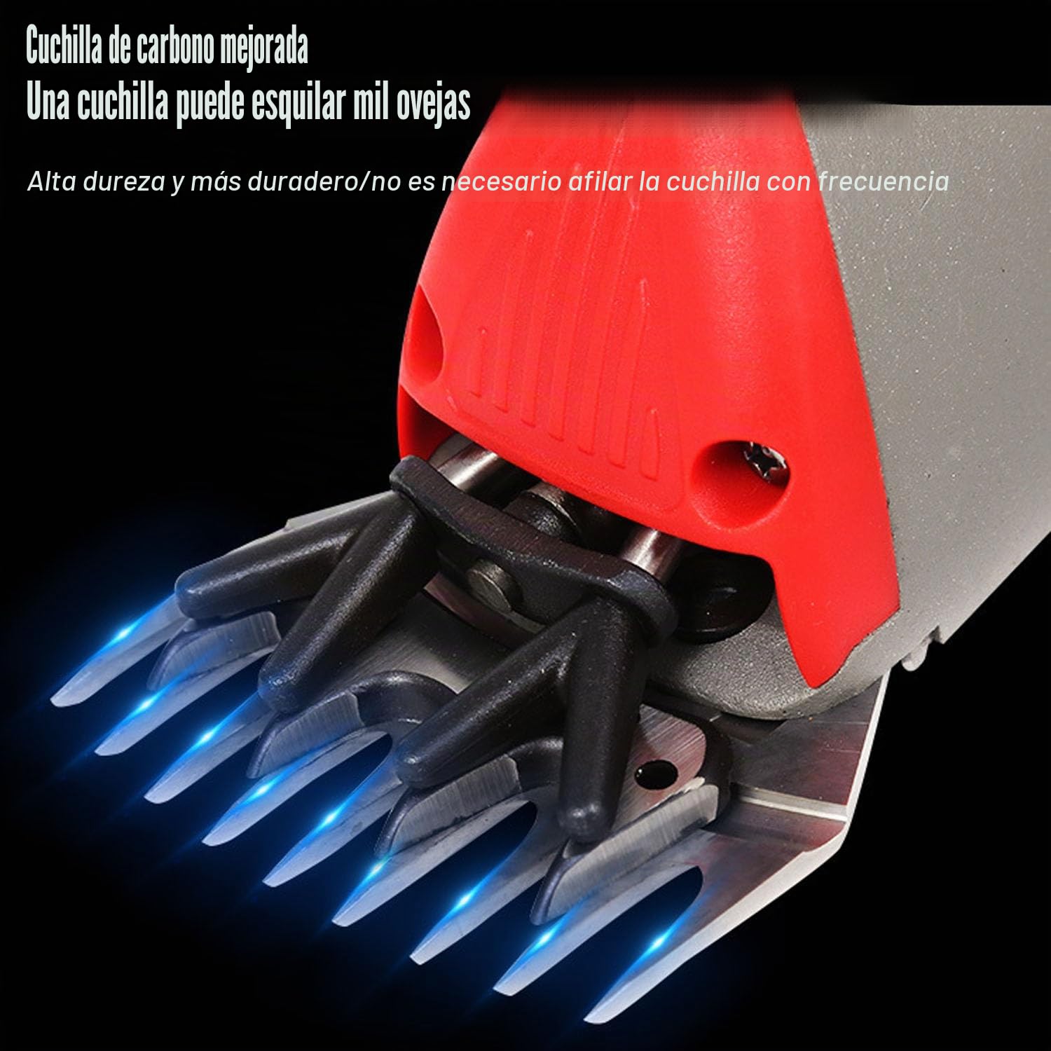 Cortapelos Eléctricos Inalámbricos para Ovejas, Máquina De Corte Profesional De 800 W con 6 Velocidades Ajustables, Cortapelos para El Cuidado De Animales para Cabras, Ganado, Caballos, Granjas