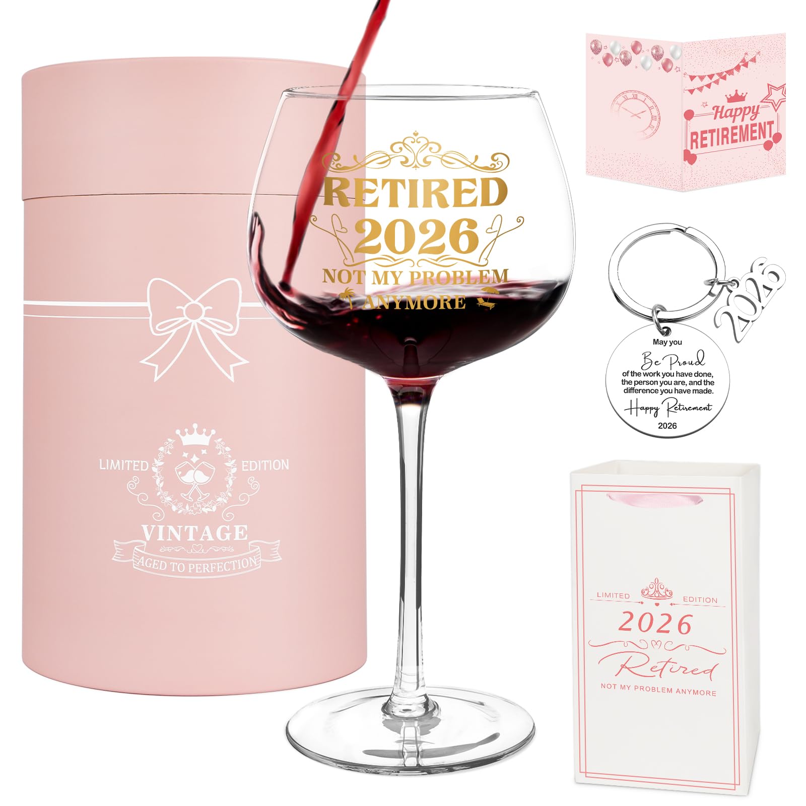 65th Birthday Wine Glass - Vintage 1961 Gift -11 65th Birthday Wine Glass - Vintage 1961 Gift -11