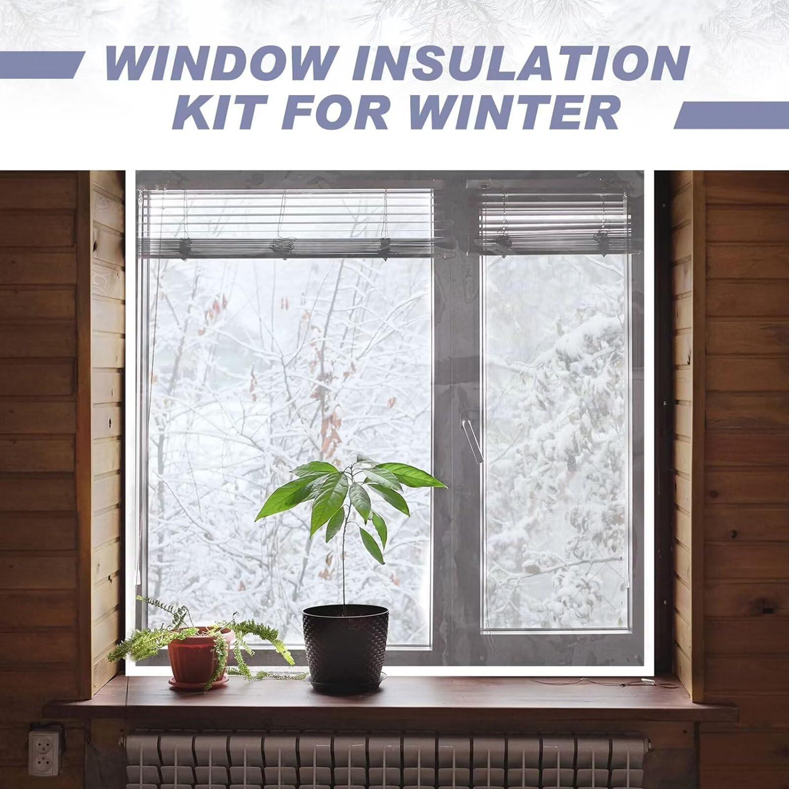 Kit Isolamento Finestre Resistente Alle Intemperie,Tende Isolanti Termiche,Tende Invernali Calde Mantiene Freddo Antivento,Risparmio Energetico,per Ufficio Domestico, W125xH200cm