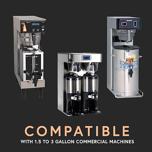 Miniatura 2 de Tupkee Filtros de café extra grandes  Filtro de café y té de 1.5-3 galones (13 x 5 pulgadas)  750 unidades  Pared alta para evitar el desbordamiento