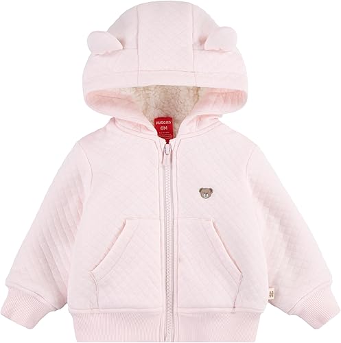 HUGGIES Fleece Lined Zip Up Hooded Jacket