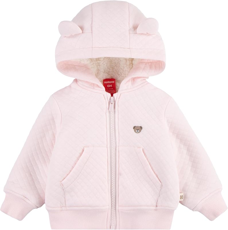 Baby Fleece Lined Zip Up Hooded Jacket