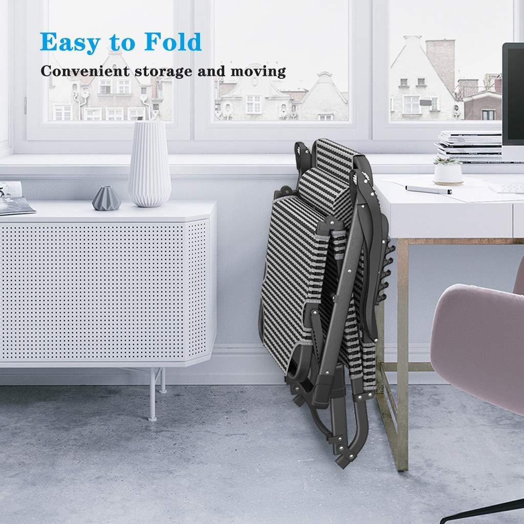 Chaise Longue Pliante d'extérieur en métal Robuste, lit inclinable Portable pour Jardin, pelouse, Chaise Longue Pliable pour se détendre, Beau Design