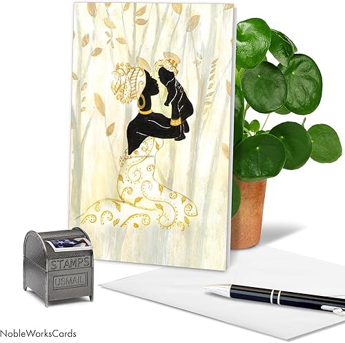 Miniatura 3 de NobleWorks Global C8852ABBG - Tarjeta de felicitación para bebé recién nacido con sobre (4.63 x 6.75 pulgadas)