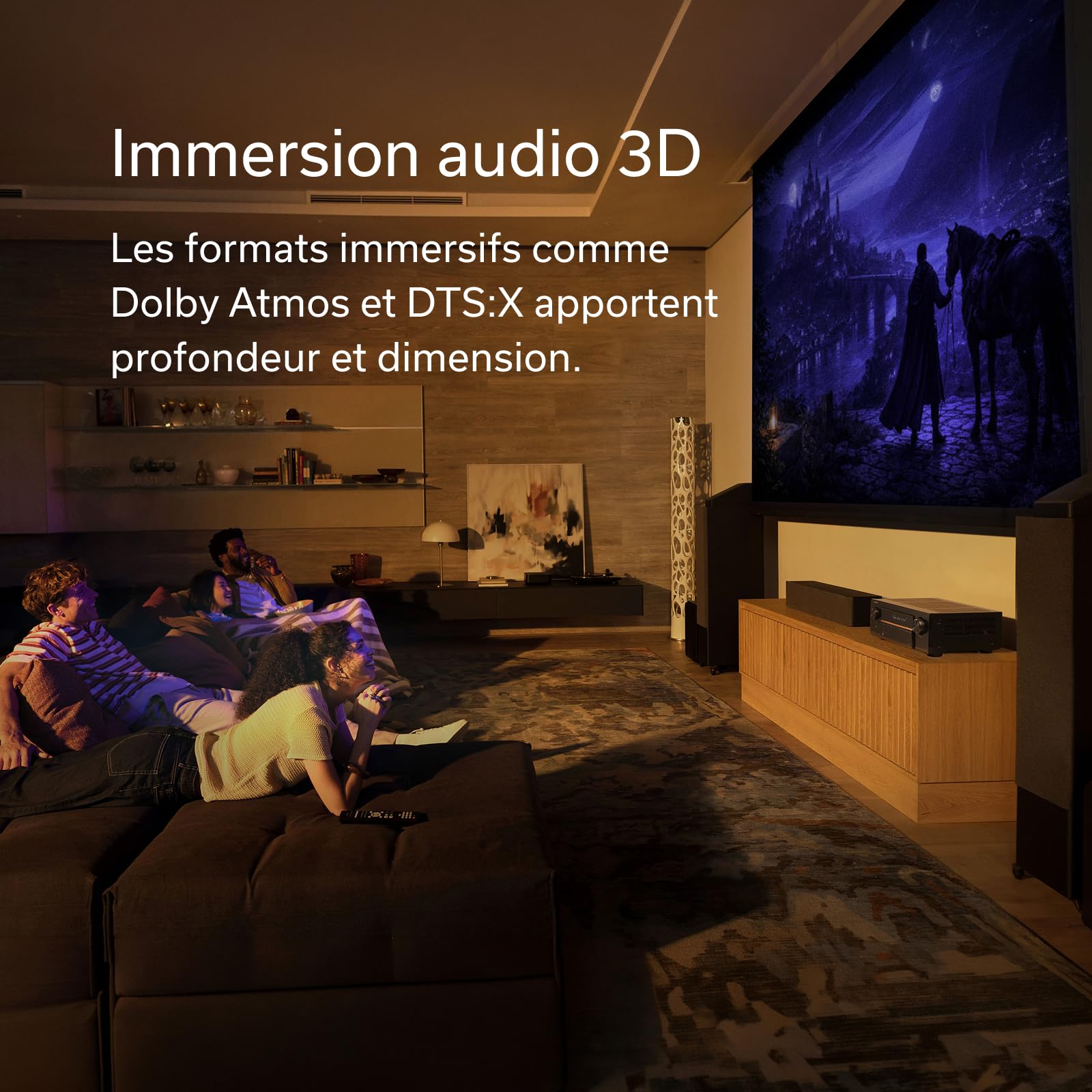 Denon AVC-X3900H Amplificateur Home Cinéma 9.4 Canaux 105W Dolby Atmos DTS:X Auro-3D IMAX Enhanced HDMI 8K HEOS Multiroom Noir
