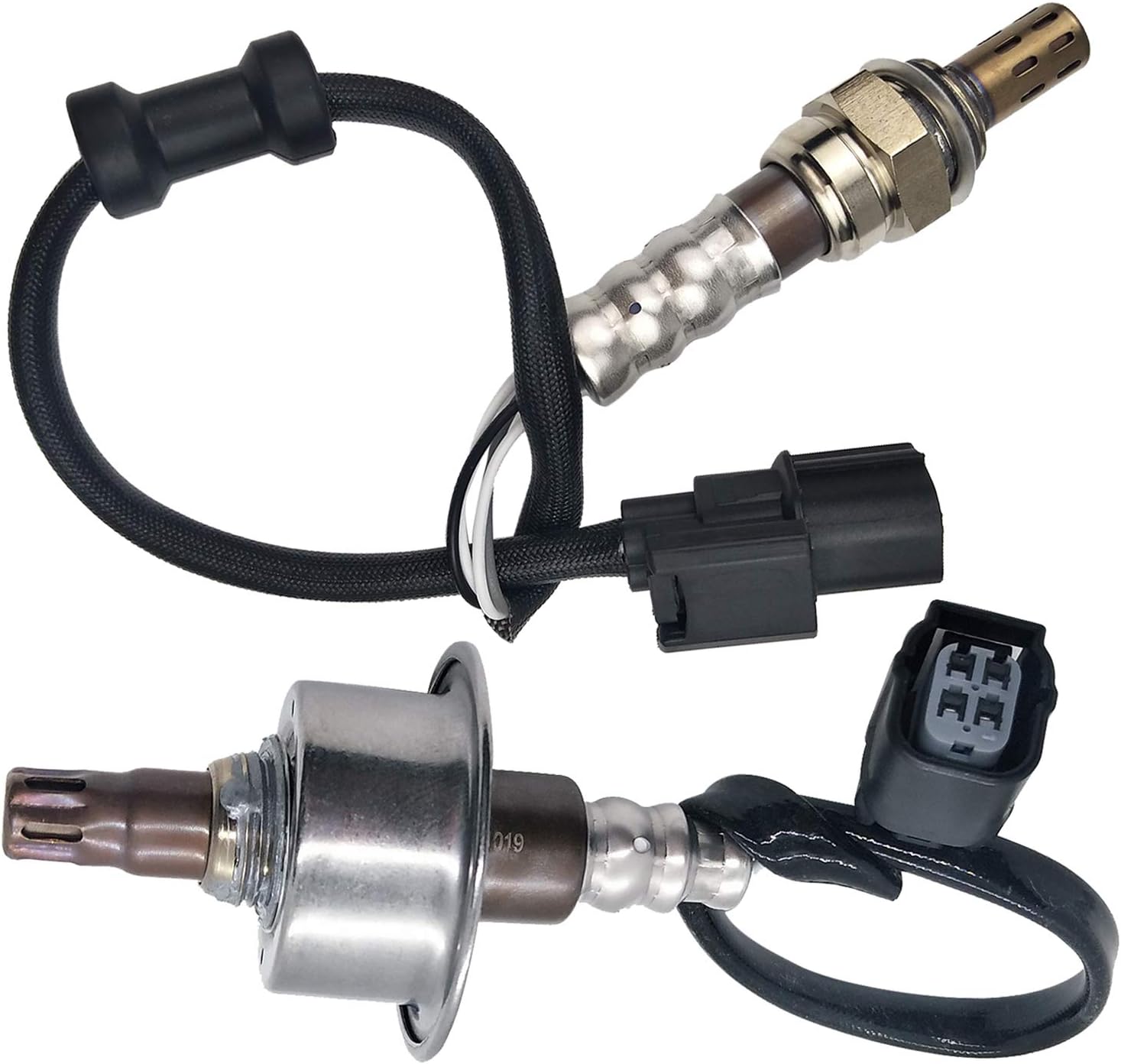 2Pcs O2 Sensor Oxygen Sensor Upstream and Downstream Fit For 2011 2010 2009 2008 2007 Honda Civic L4 1.8L Gas Engine 02 Sensor 234-9124 234-4350