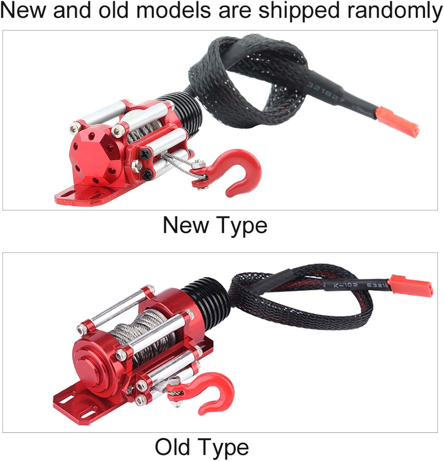 Yctze 1:10 Scale RC Crawler Climbing Cars Electric Metal Winch, Compatible with SCX10, D90, D110, TF2, TRX4, KM2 - Includes RC Winch Controller