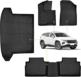 TucDad® for 2022 2024 2023 Hyundai Tucson Floor Mats & Cargo Liner (Not for PHEV), All Weather Floor Mats & Trunk Mat for Hyundai Tucson 2023 Accessories, 2024 2023 2022 Hyundai Tucson Floor Mats