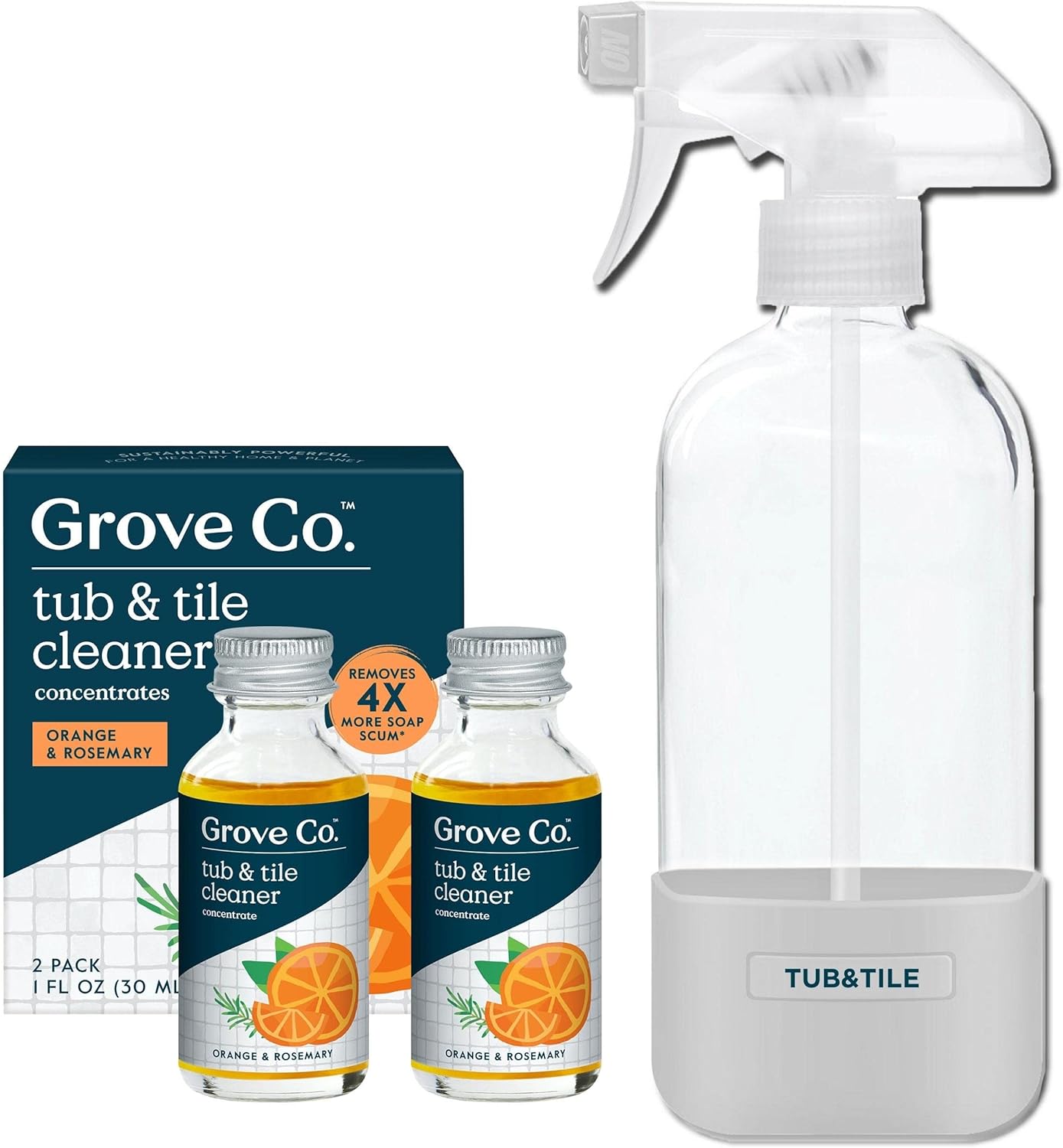 Grove Co. Tub and Tile Cleaner Refill Concentrate (2 x 1 Fl