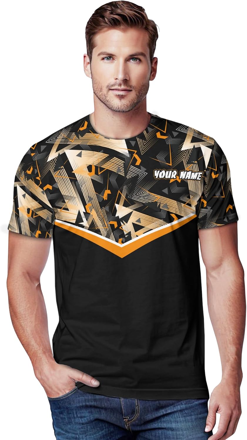 Men's Bowling Tshirt Custom Bowling Ball T Shirt for Boy Girl Print Bowling Themed Clothes