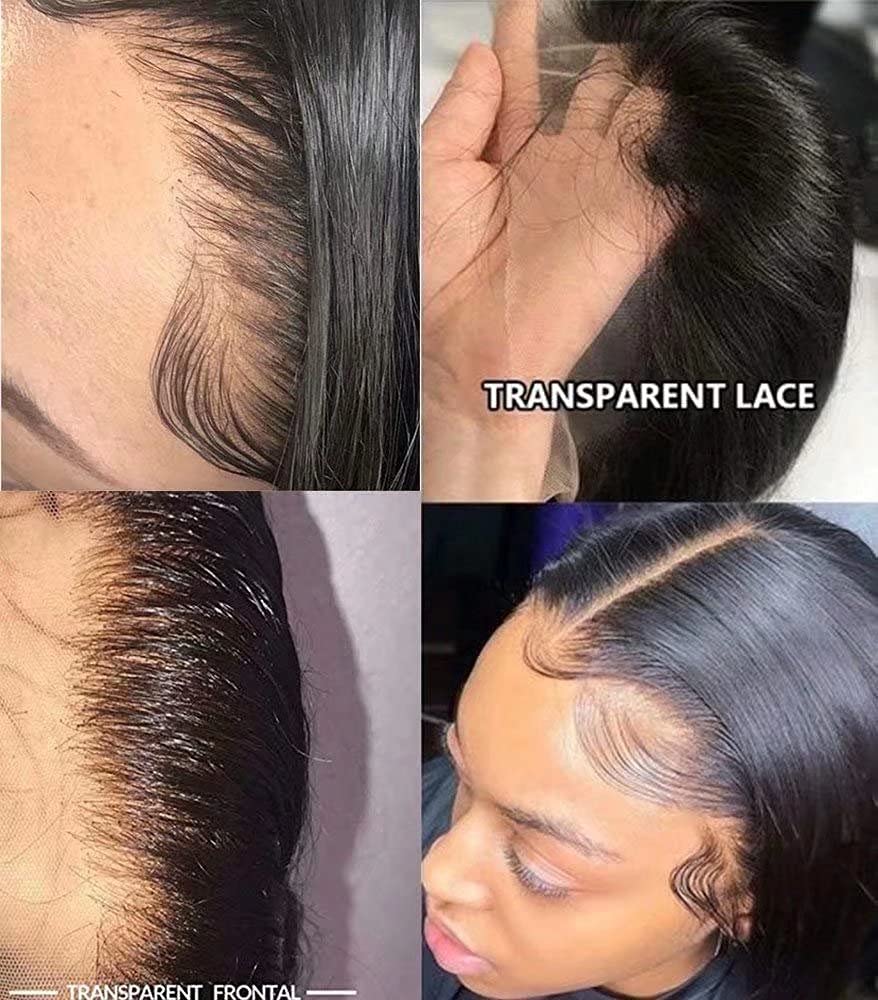 Blue Deep 13X6 Deep Part Short Pre Plucked Bob Blue Bob Lace Front Wig: Short Navy Synthetic Wig With Pre  main image 3