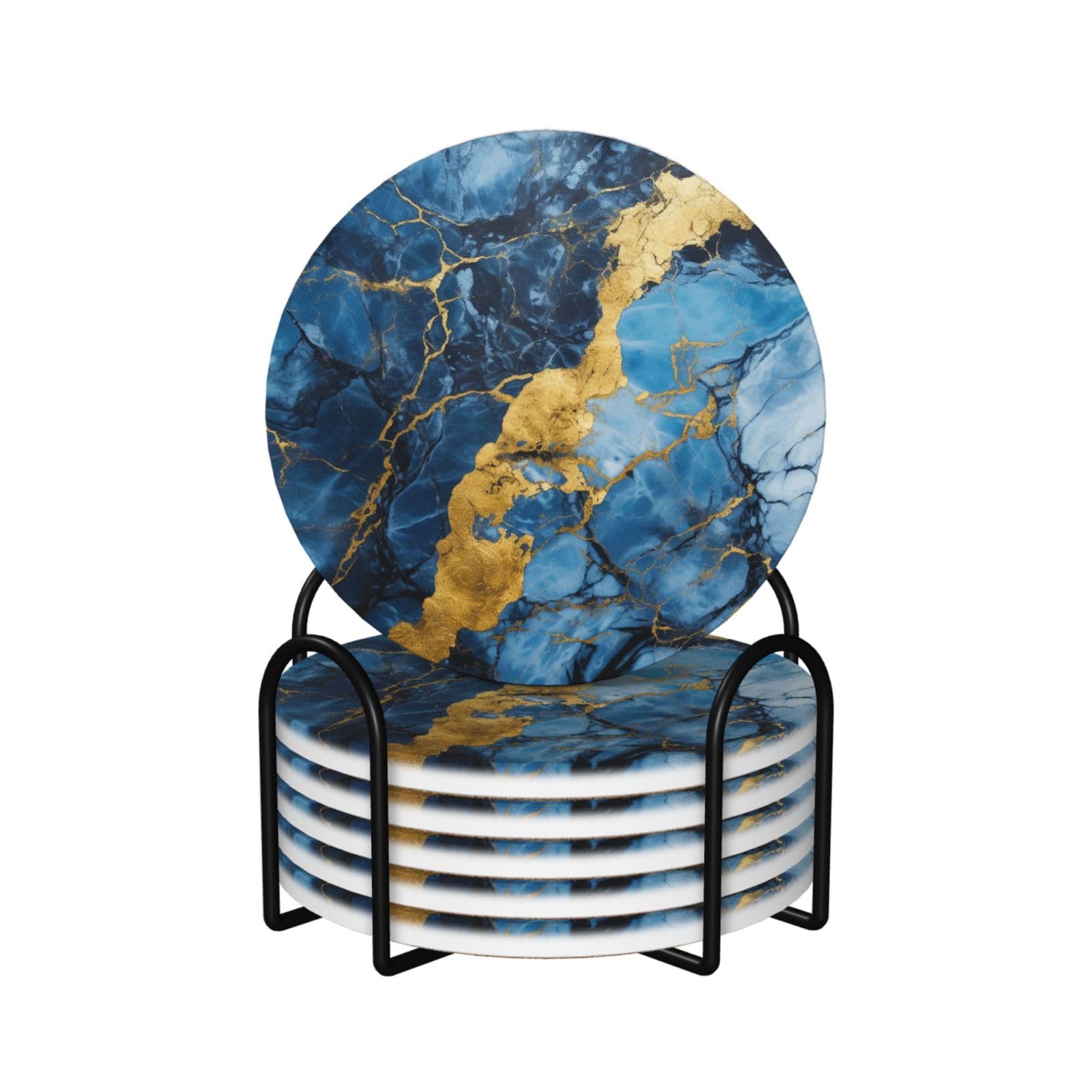 Dessous de verre en céramique lot de 6 liège antidérapant table basse cuisine