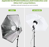 Vista 6 de HPUSN Bombilla fluorescente compacta CFL de 85W 110V 5400K con montaje E27, estudio de iluminación ideal para fotografía y video