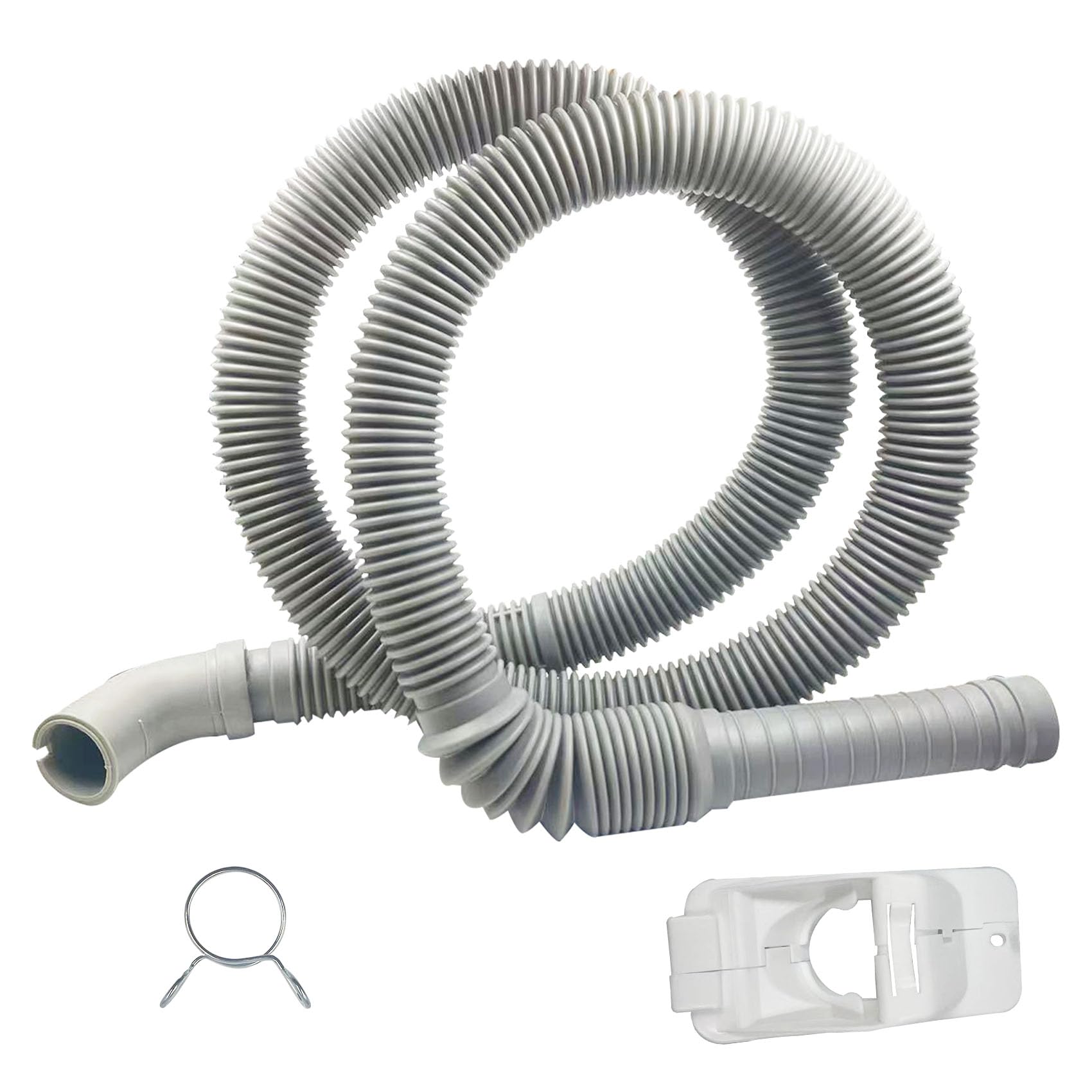 Photo 1 of AEM73732901 Washer Drain Hose for LG Kenmore, Washing Machine Drain Hose Replacement, Replaces Parts Number AEM73732901 AEM74053001 MEGJ62685201 2702257 PS8749199 PS8749199