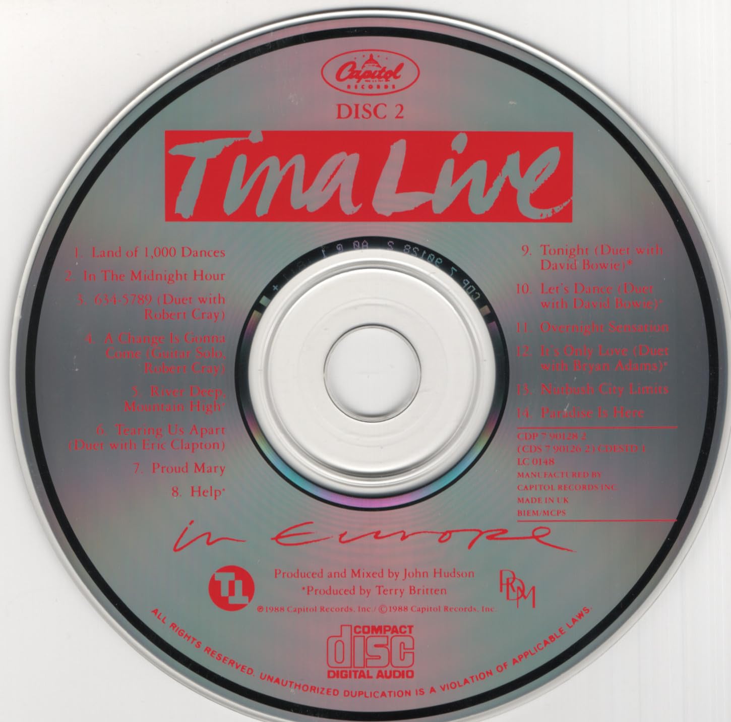 Tina Live In Europe