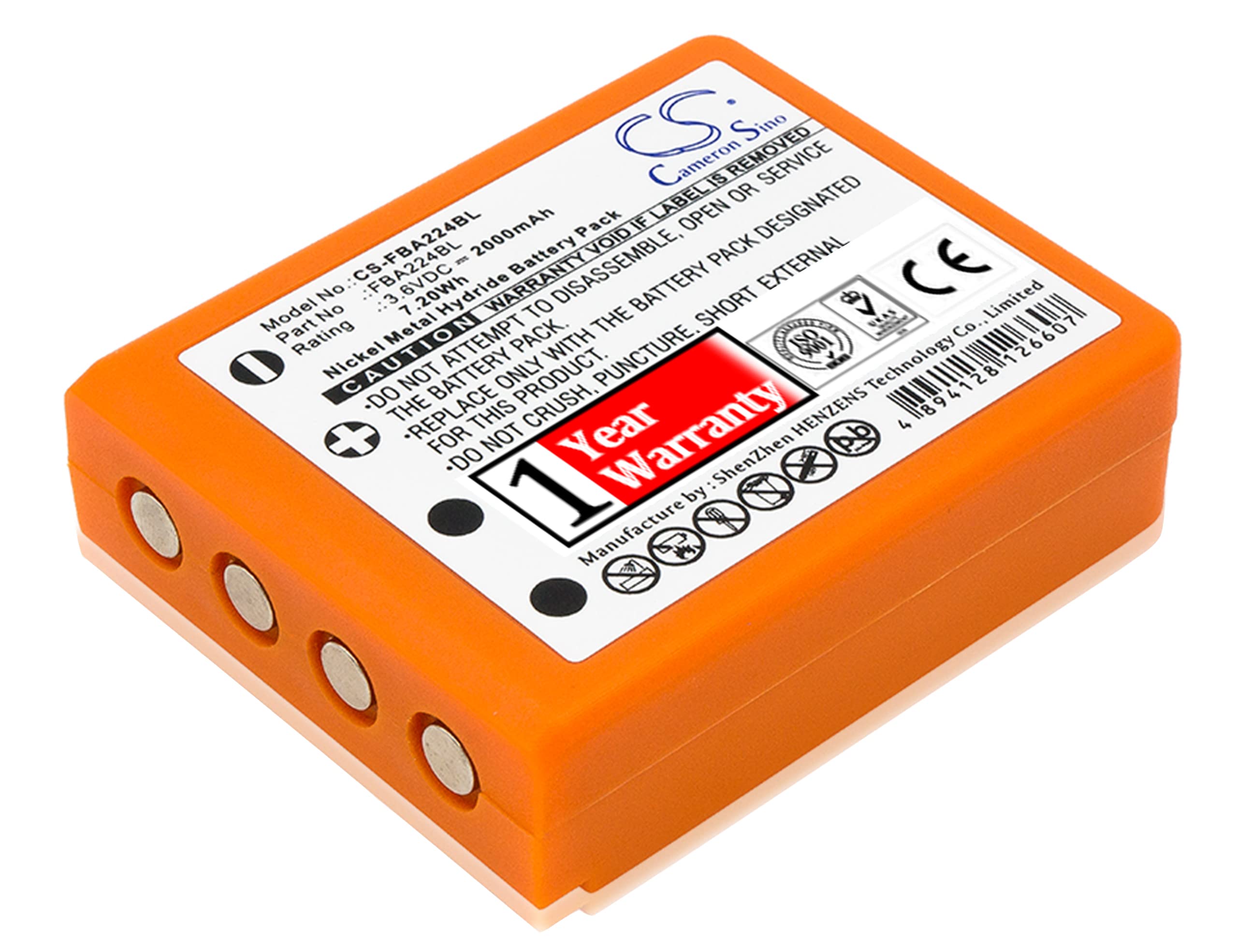 BCXY Replacement Battery for HBC Radiomatic Key, Radiomatic Linus 4, Radiomatic Micron 4, Radiomatic Micron 5, Radiomatic Micron 6, Radiomatic Micron 7, Radiomatic Patrol D, Radiomatic Quadrix