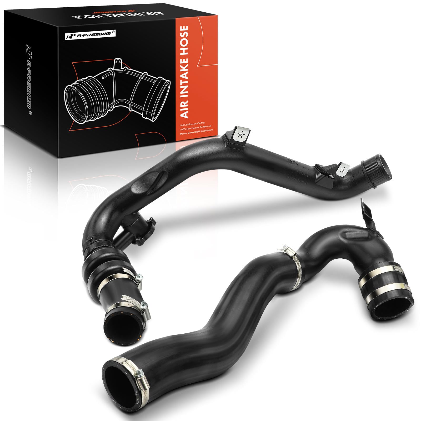 A-Premium Engine Air Clean Intake Tube Hose with Clamps Compatible with Ford Edge 2015 2016 2017 2018, 2.0L