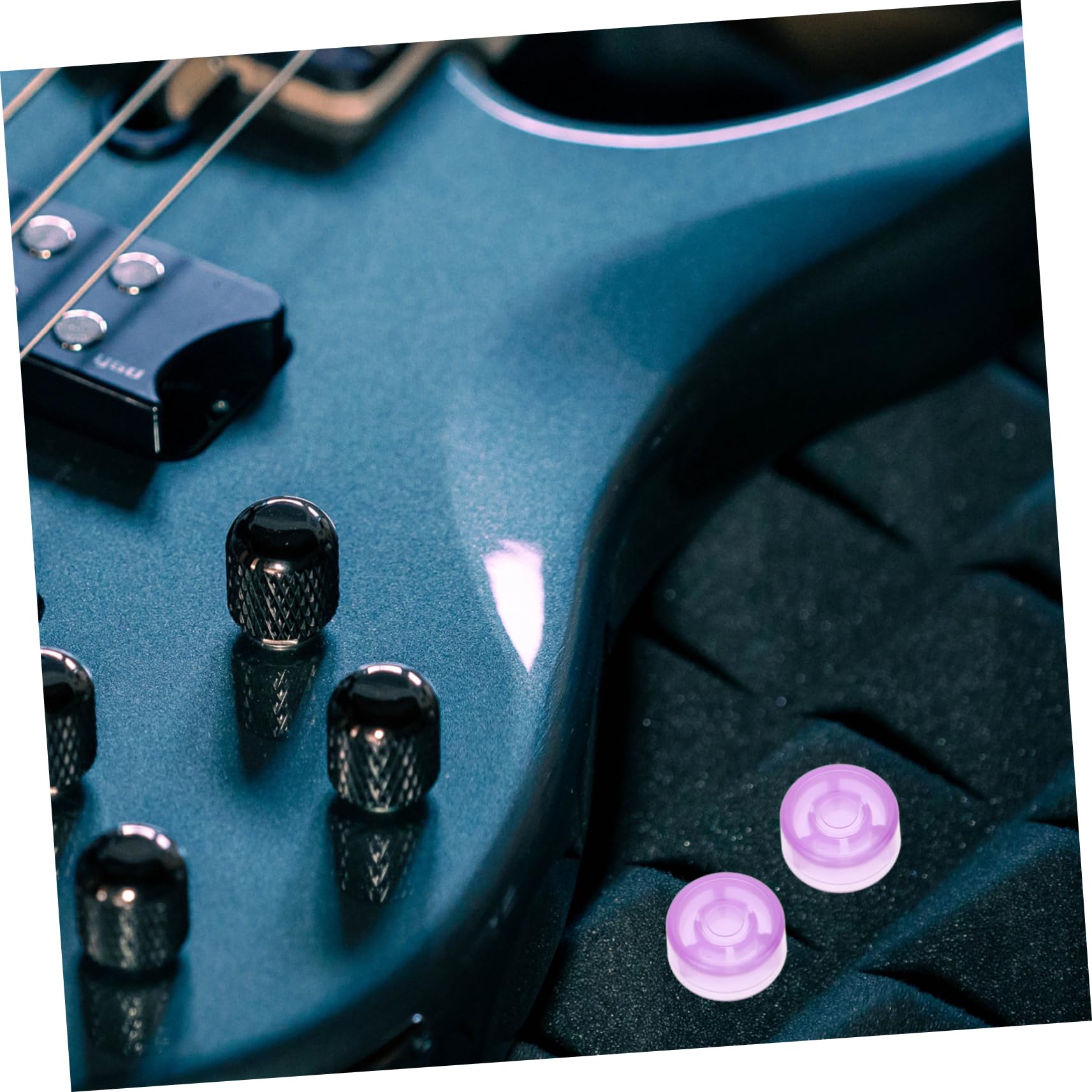 Totority 12pcs Electric Guitar Footswitch Caps Guitar Effects Footswitch Toppers Plastic Guitar Effect Caps Guitar Accessories Guitar Parts Easy to Use Instrument Supplies