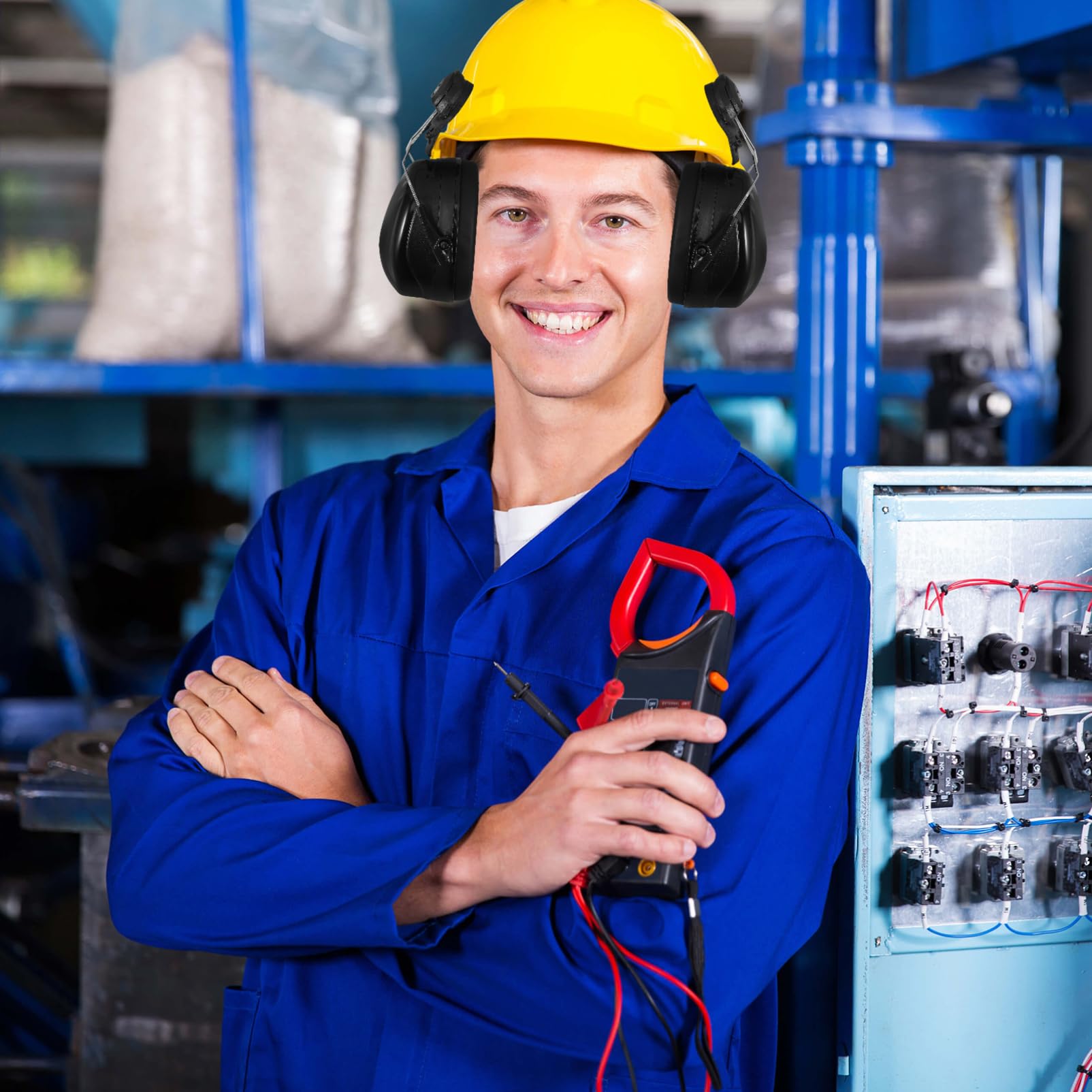 Orejeras de Seguridad Negras Abs para Protección Auditiva Industrial