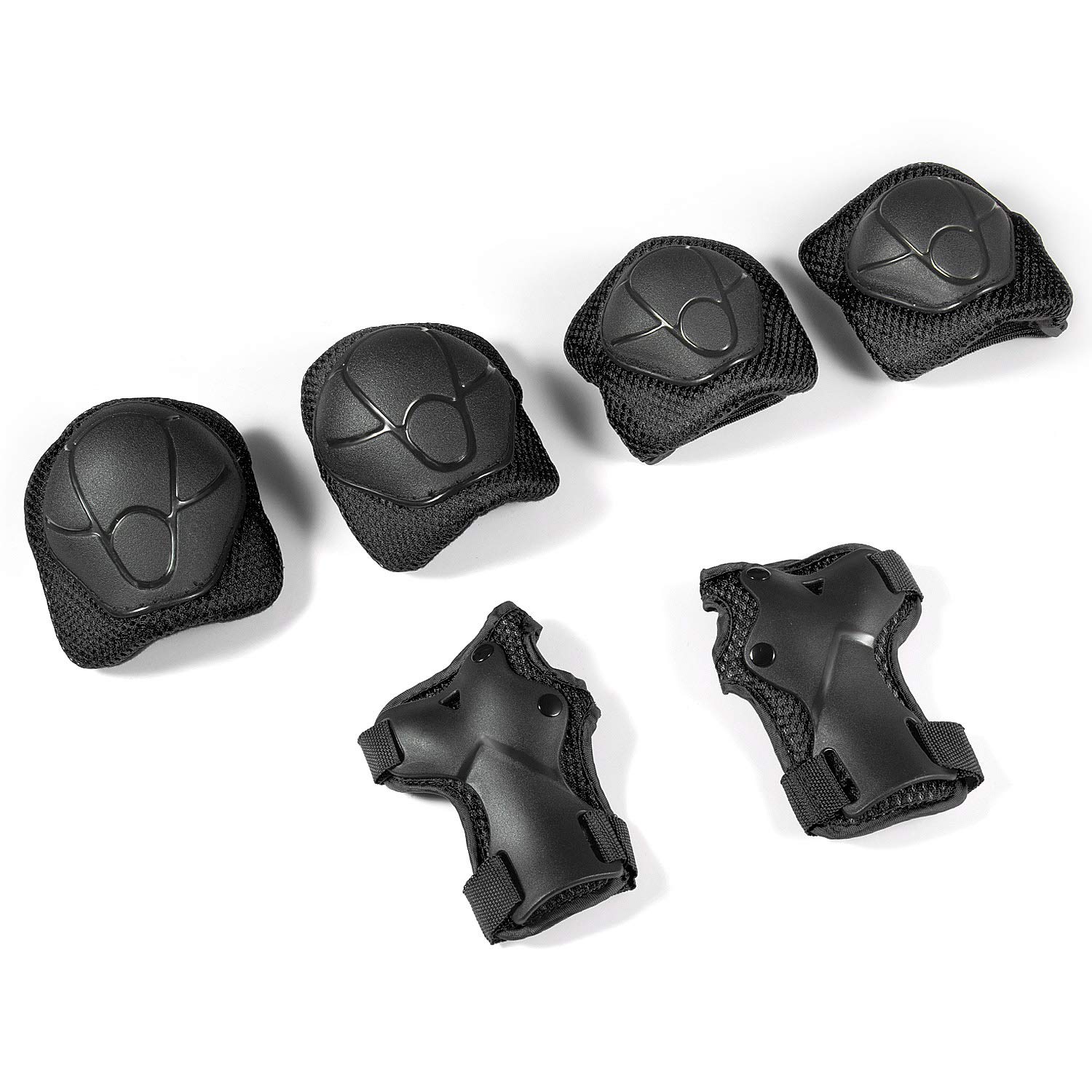 Sets de Protection Enfant Genouillères Coudières 6 Pièces Skateboard Vélo Roller BMX