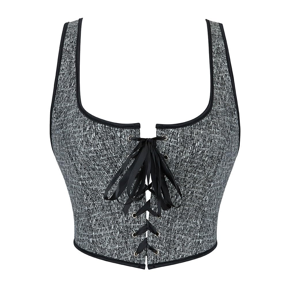 Generisch Corsetto con allacciatura anteriore e doppie spalline, reggiseno modellante, doppie spalline, allacciatura frontale, ideale per abbigliamento quotidiano