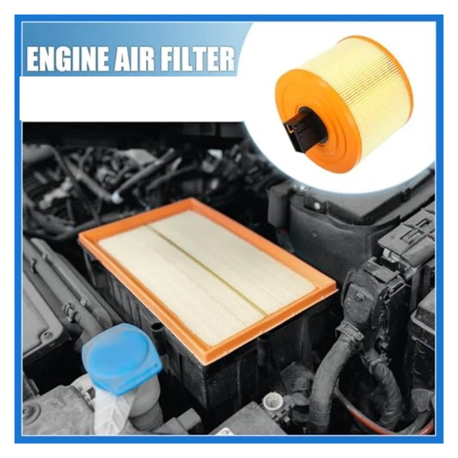 Filtro Aire Motocicleta 1 Filtro De Aire para B&MW E90 323i 325i 330i E84 X1 E87 125i 130i 1 Serie 3 OEM:13717536006 Limpiador para Admisión De Motocicleta