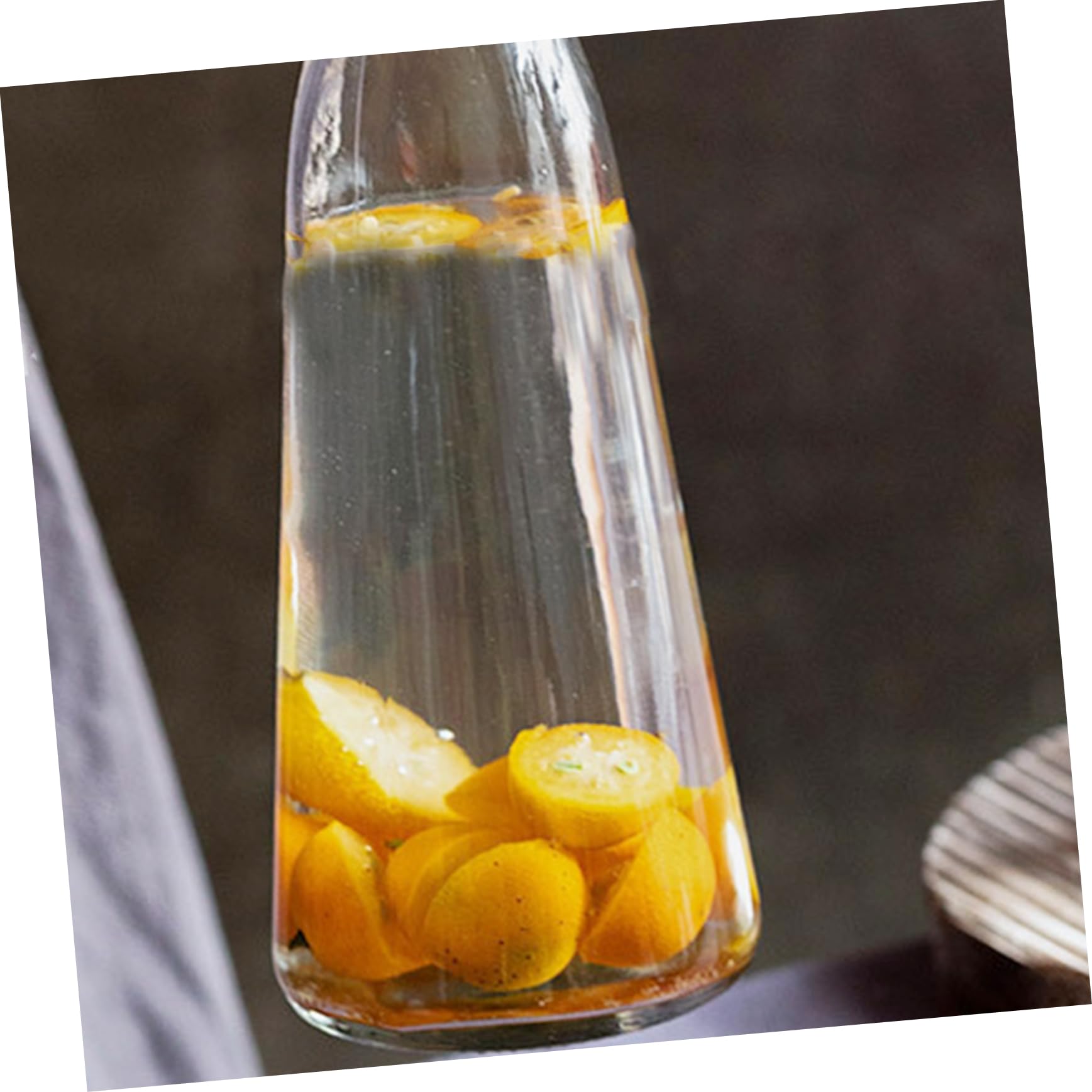 Gatuida Bottiglia Vetro per Dispenser Bevande con Tappo Chiusura Ermetica Contenitore Multiuso per Condimenti e Salse Vetro Spesso Anticracking Adatta per Uso Cucina e Frigorifero