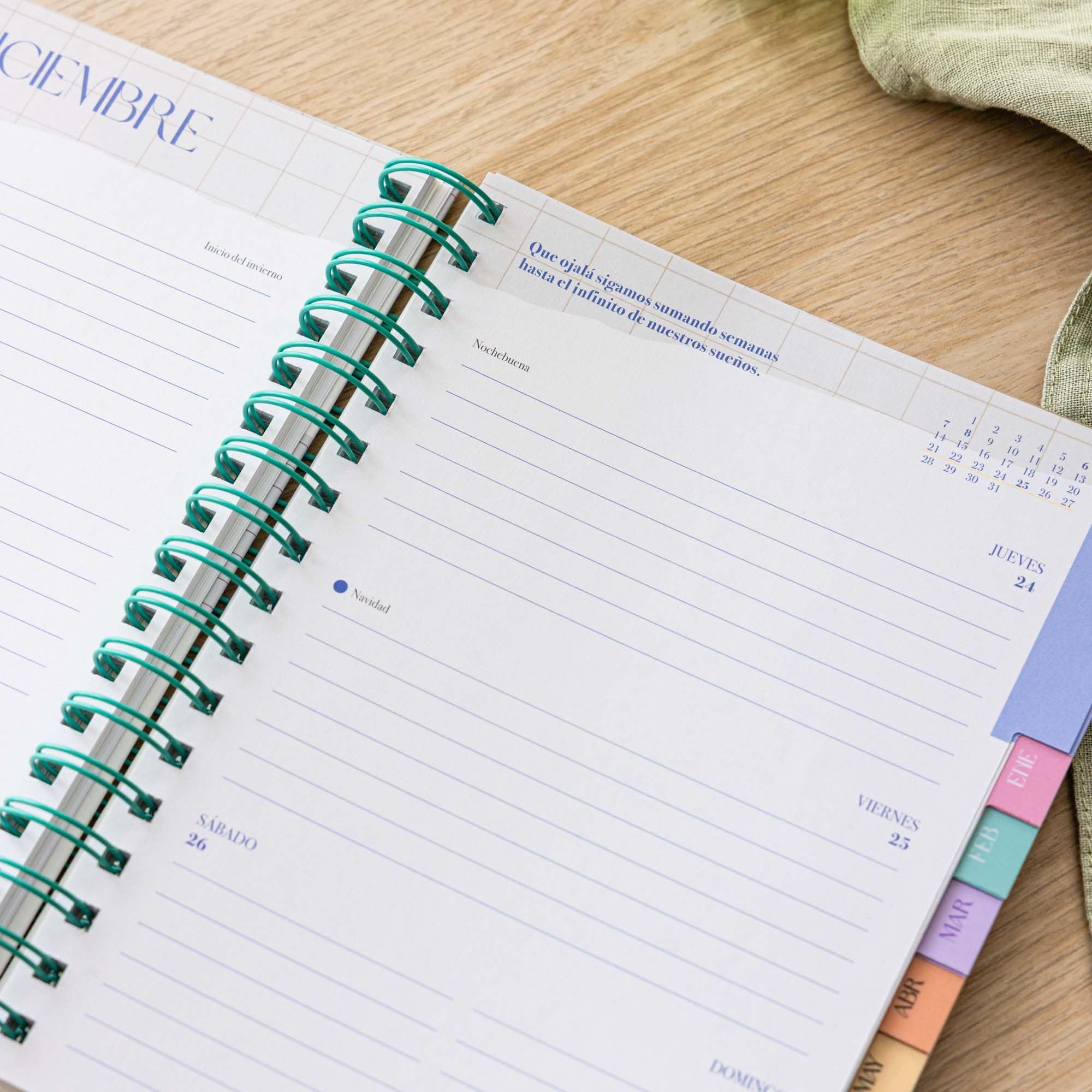 Agenda escolar semanal 2026-2027 Defreds (TANTANFAN)