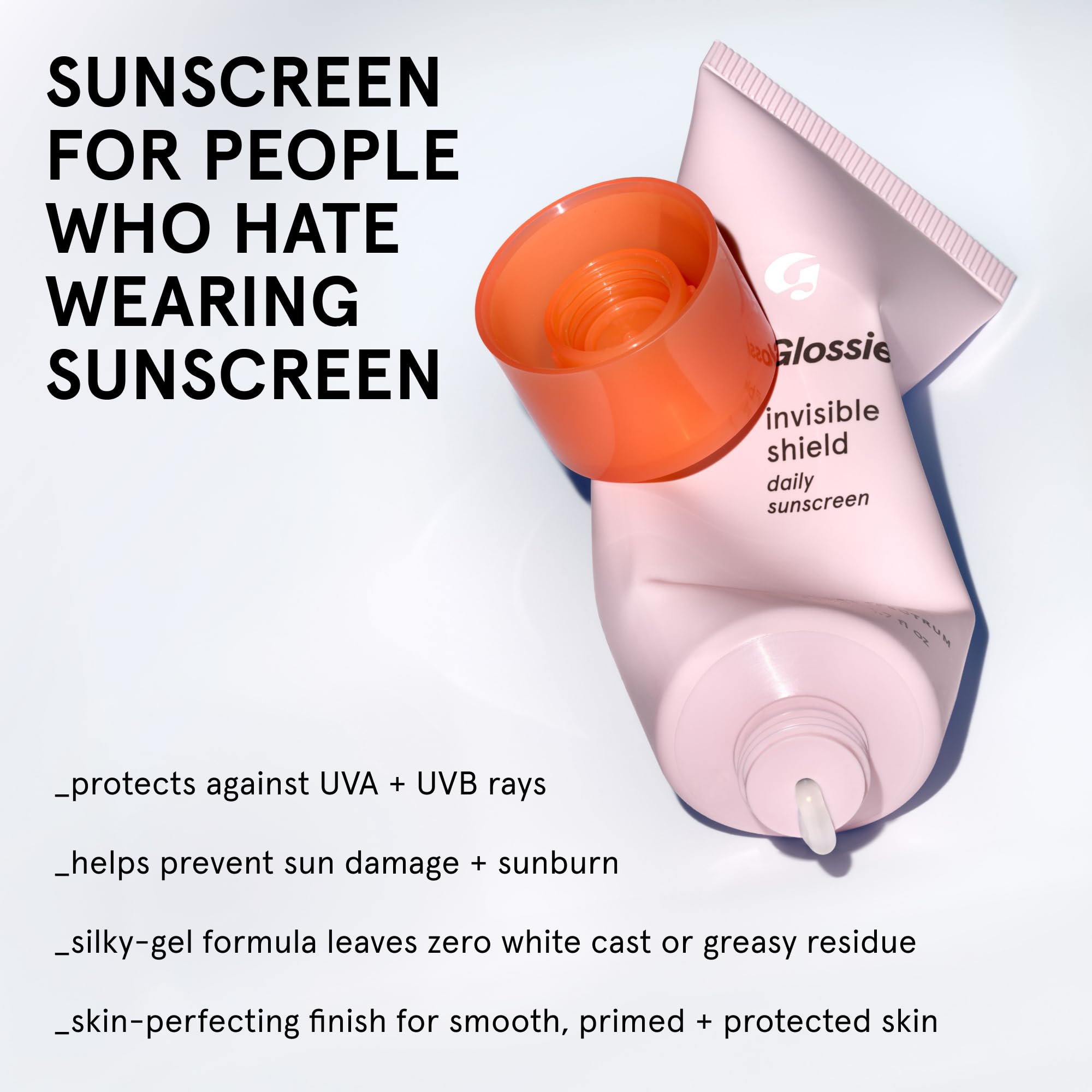 Glossier Invisible Shield Daily Face Sunscreen SPF 50, 50 mL