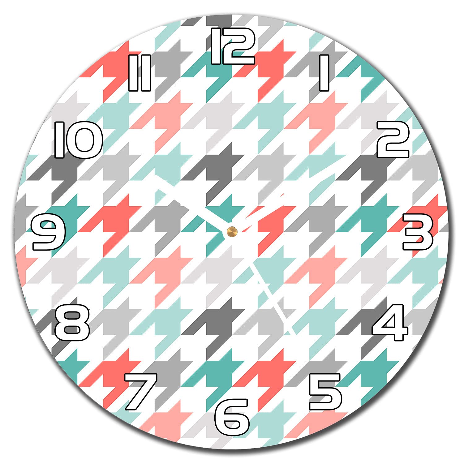 Horloge en verre sécurité 30 cm impression moderne haute définition